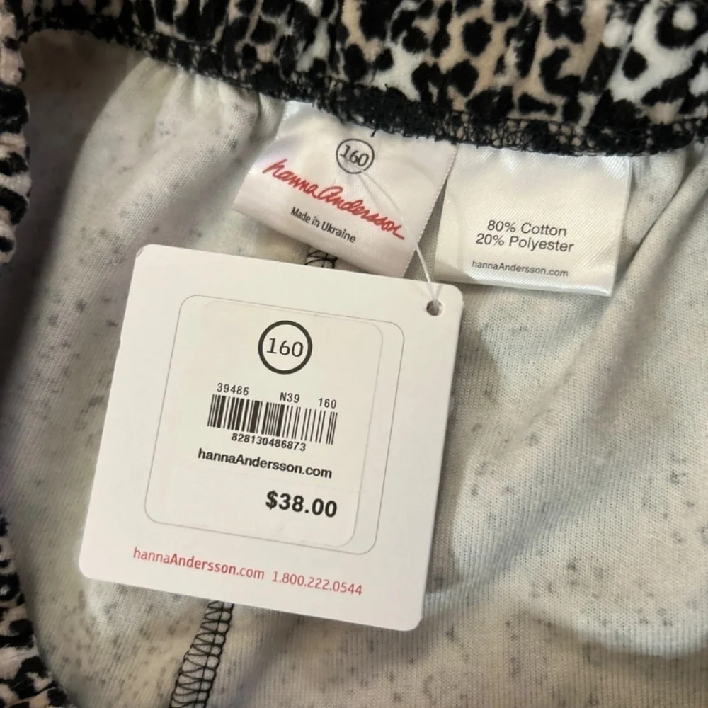 HANNAH ANDERSSON Animal Print Pajama Bottom size Girls 14/16